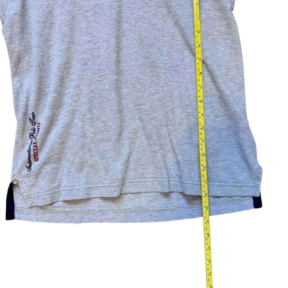 Vintage La Martina Italia Buenos Aires Grey Slim Fit Polo Shirt - Picture 12 of 15